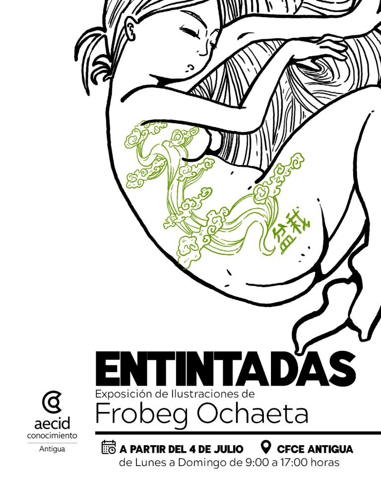 Expo de Arte «Entintadas» de Frobeg Ochaeta